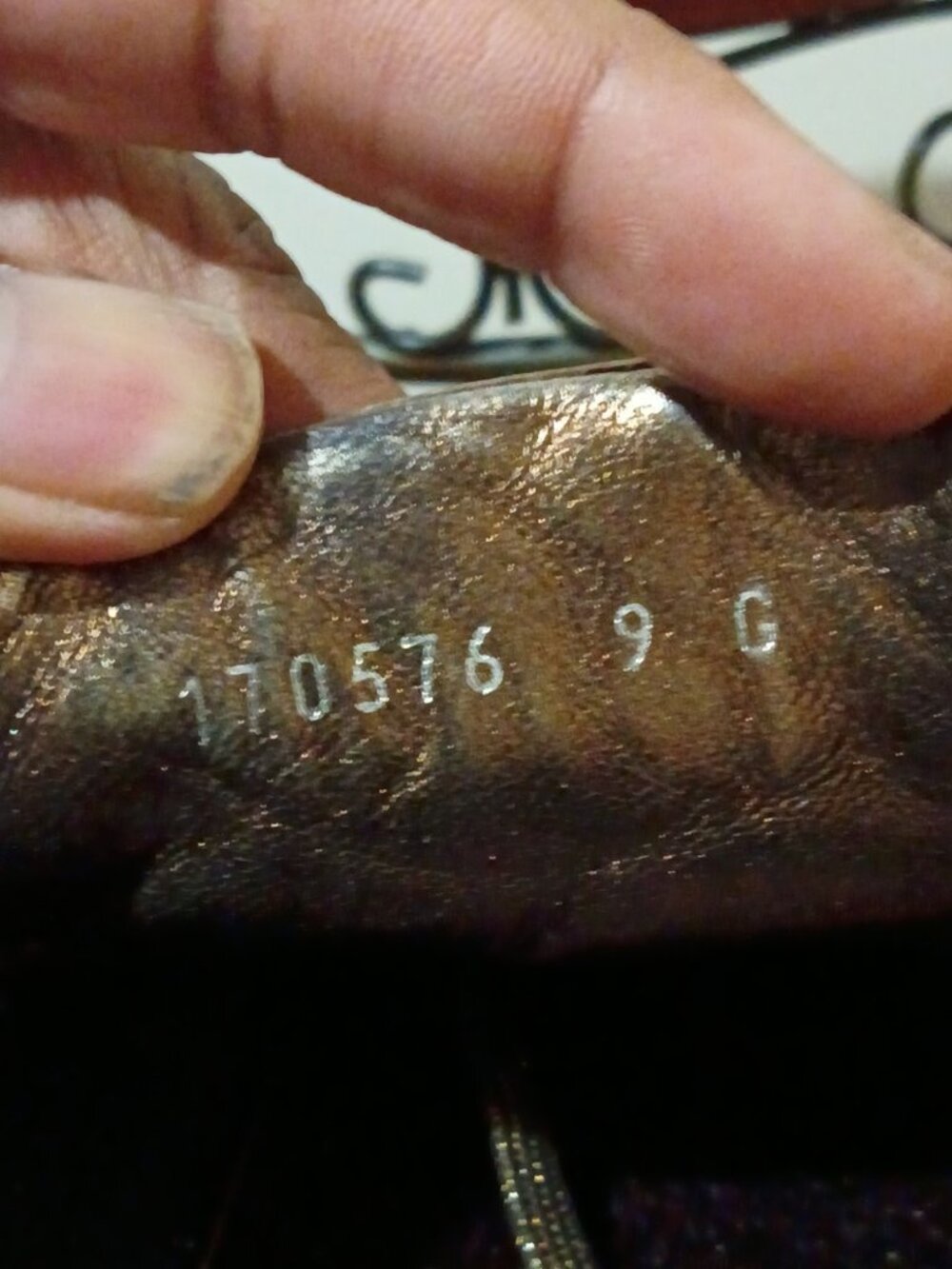 Gucci (170576) Men's Sneakers Low Top Brown Metallic leather size U.S 9 - Picture 3 of 15